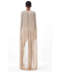 Karen Millen Women's Fringe Cape Mini Dress