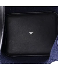 Pre-Owned HERMES Mm Picotin Lock Bag Felt with Leather