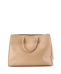 Pre-Owned Prada Xl Double Zip Lux Tote Saffiano Leather
