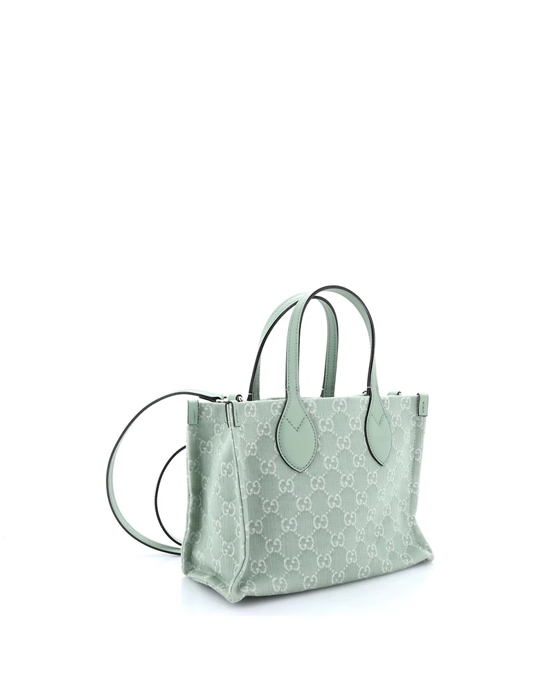 Pre-Owned Gucci Medium Ophidia Shopper Tote Gg Denim