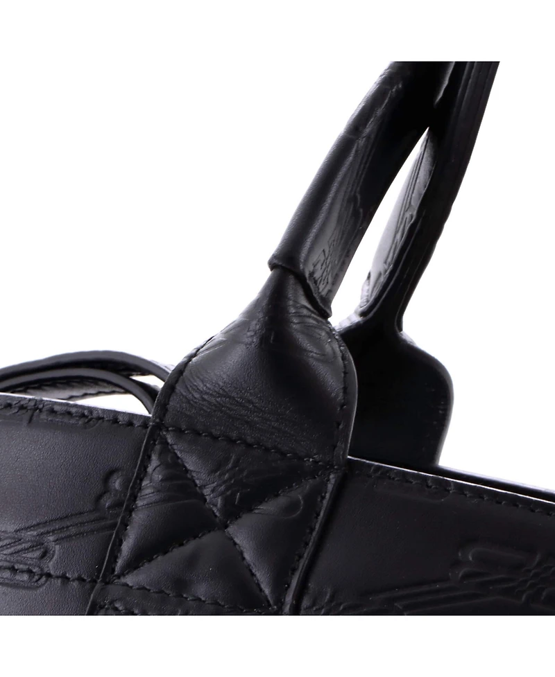 Pre-Owned Balenciaga Small Hardware Tote Embossed Leather