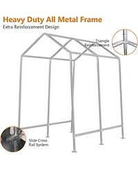 gaomon Portable Shed Outdoor Motorcycle Covers Storage Shelter, Heavy Duty Storage Shed