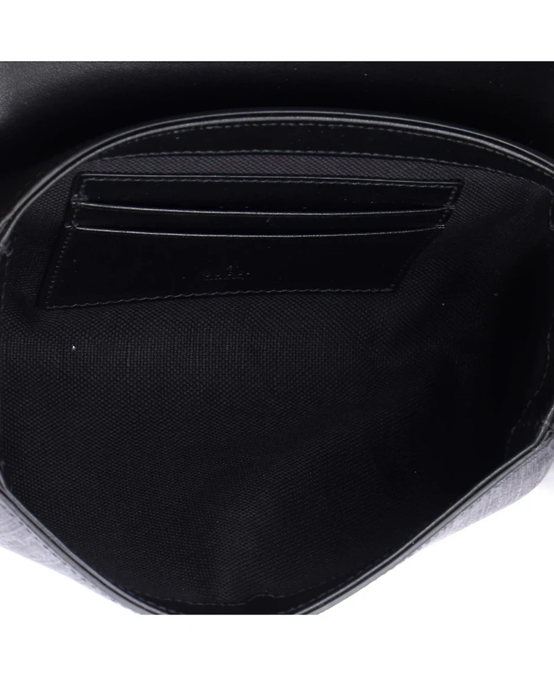 Pre-Owned Gucci Super Mini Web Flap Messenger Bag Gg Coated Canvas