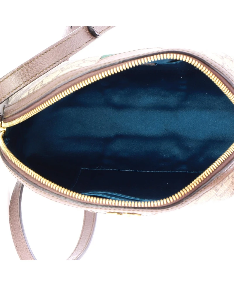 Pre-Owned Gucci Small Ophidia Dome Shoulder Bag Gg Coated Canvas
