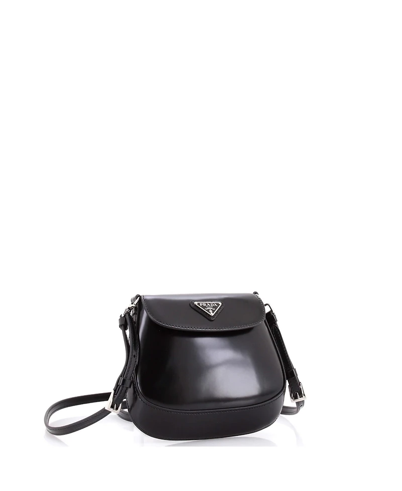 Pre-Owned Prada Mini Cleo Flap Shoulder Bag Spazzolato Leather