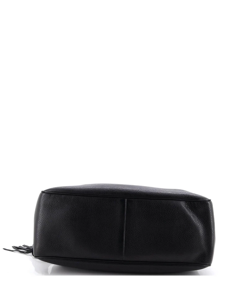 Pre-Owned Gucci Medium Soho Chain Zip Shoulder Bag Leather