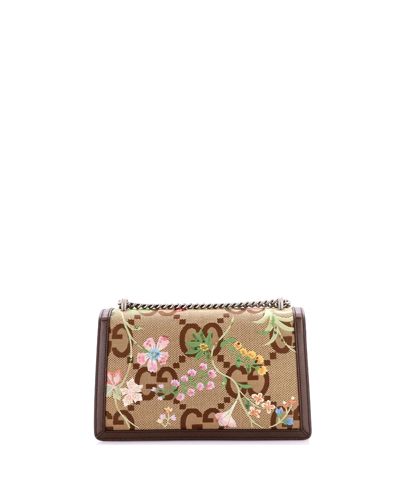 Pre-Owned Gucci Small Dionysus Bag Embroidered Jumbo Gg Canvas