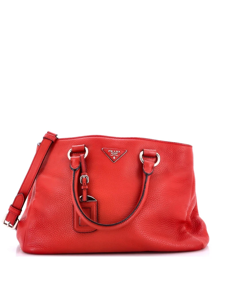 Pre-Owned Prada Medium Convertible Shopping Tote Vitello Daino