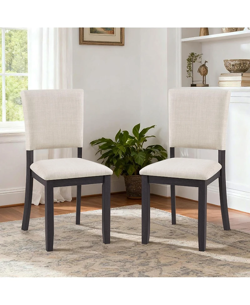 Streamdale Furniture Modern Minimalist Padded Dining Chairs Set of 4