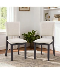 Streamdale Furniture Modern Minimalist Padded Dining Chairs Set of 4