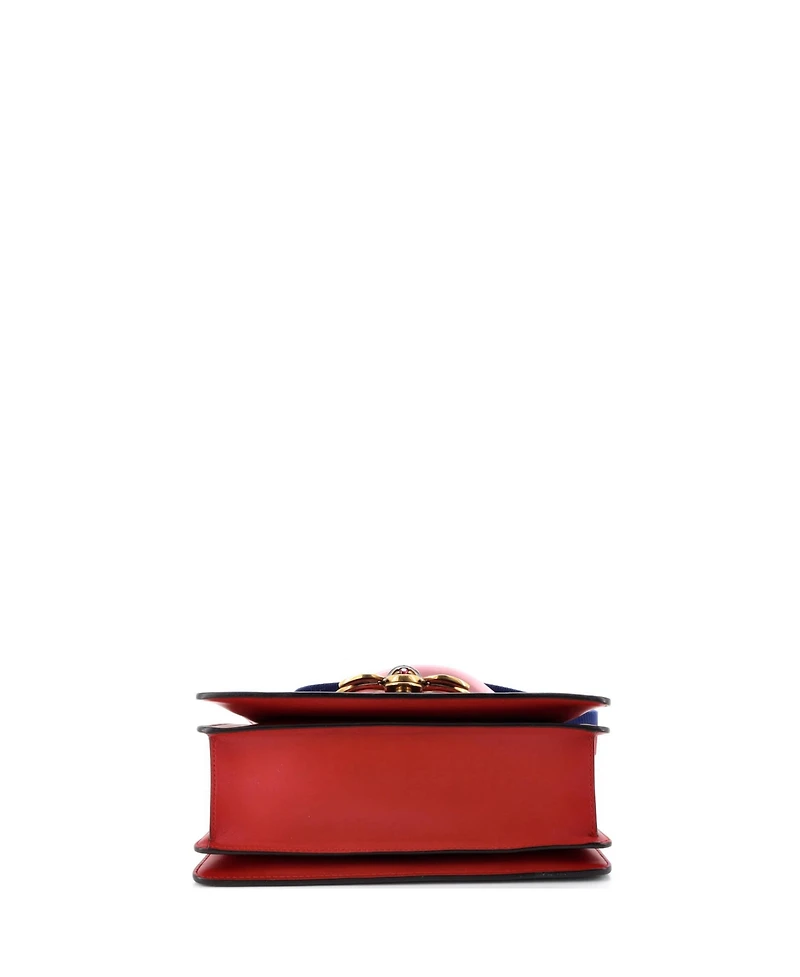 Pre-Owned Gucci Small Queen Margaret Top Handle Bag Colorblock Leather