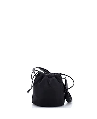 Pre-Owned Saint Laurent Rive Gauche Drawstring Bucket Bag Padded Nylon