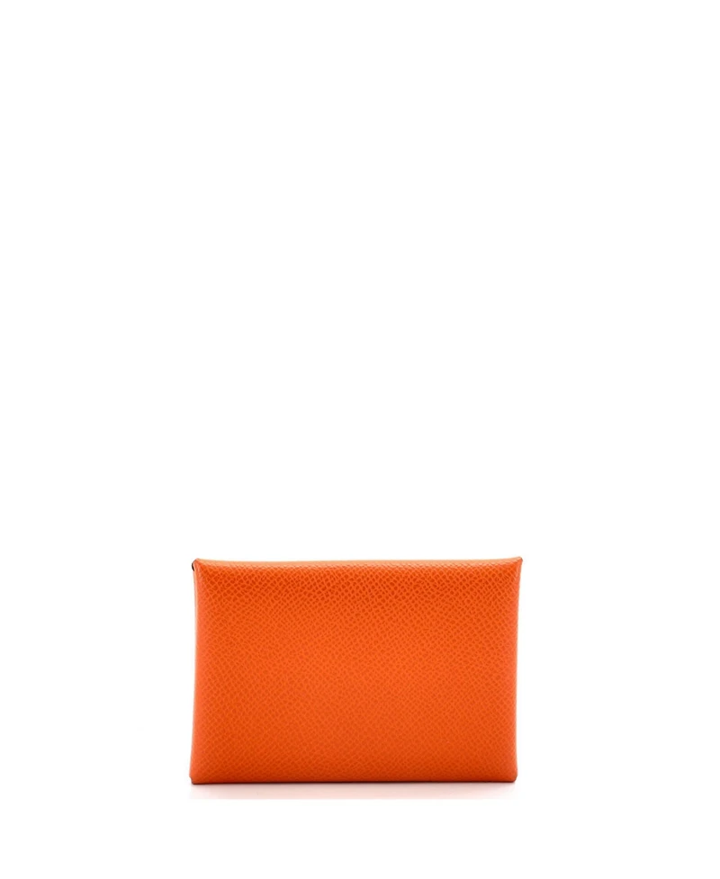 Pre-Owned HERMES Calvi Duo Card Holder Epsom