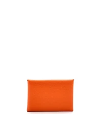 Pre-Owned HERMES Calvi Duo Card Holder Epsom