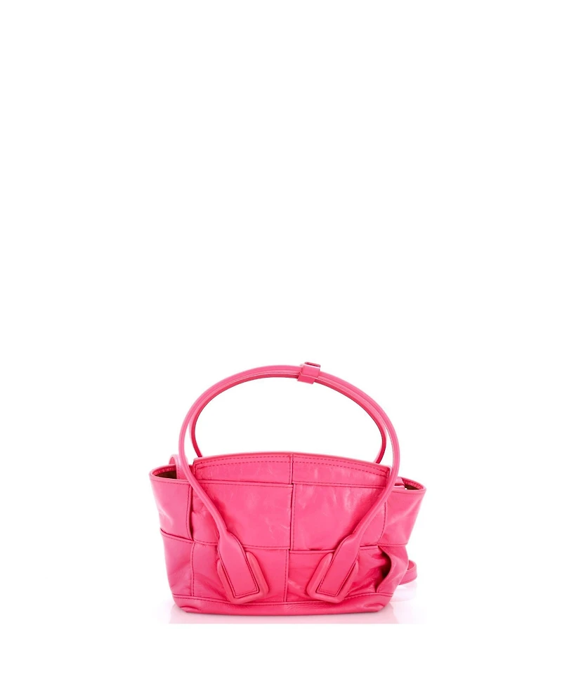 Pre-Owned Bottega Veneta Mini Arco Bag Maxi Intrecciato Leather