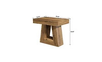 Slickblue 2-Tier Narrow End Table with Trapezoid Base