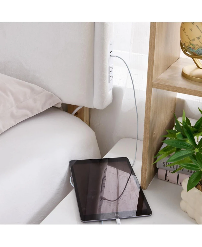 DormCo Tavira Allure Right Side Outlet Headboard - Simple Style