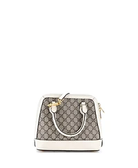 Pre-Owned Gucci Small Horsebit 1955 Top Handle Bag Gg Coated Canvas with Leather