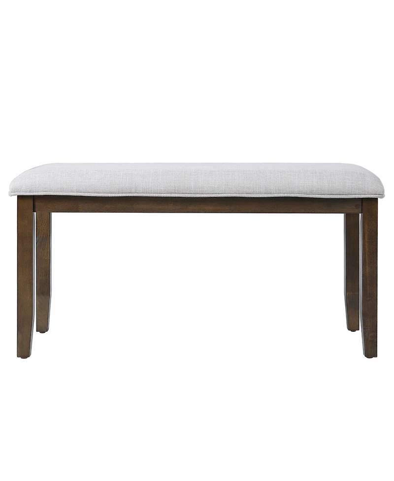 sumyeg Upholstered Bedroom Bench with Padded Seat and Solid Wood Legs for Entryway or Dining Room