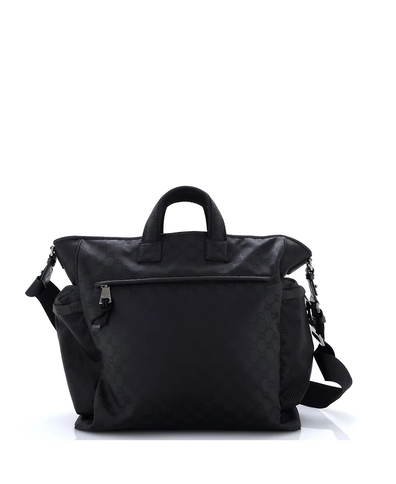 Pre-Owned Gucci Large Nexus Convertible Tote Gg Nylon