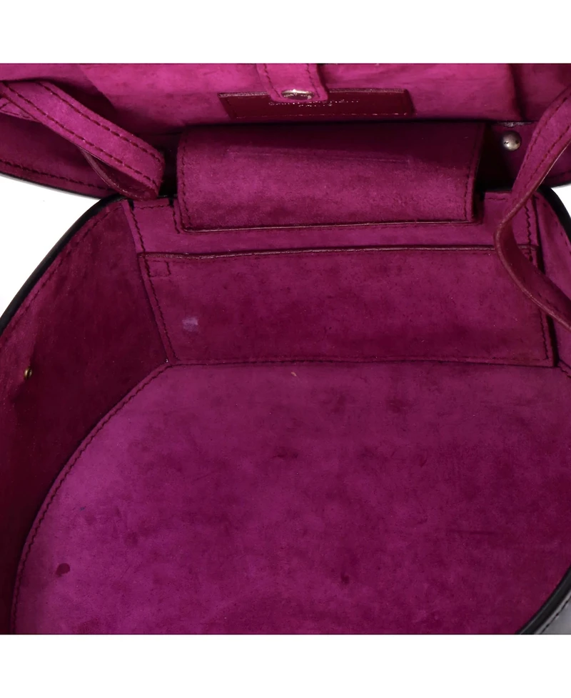 Pre-Owned Saint Laurent Small Mica Hatbox Bag Leather