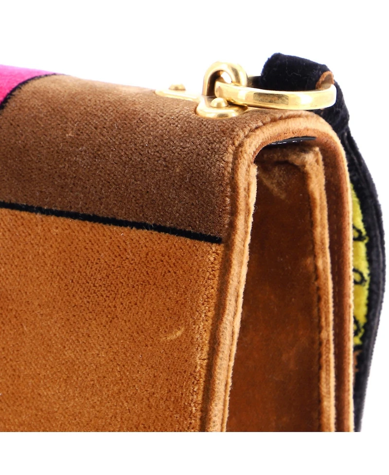 Pre-Owned Prada Small Cahier Shoulder Bag Velvet