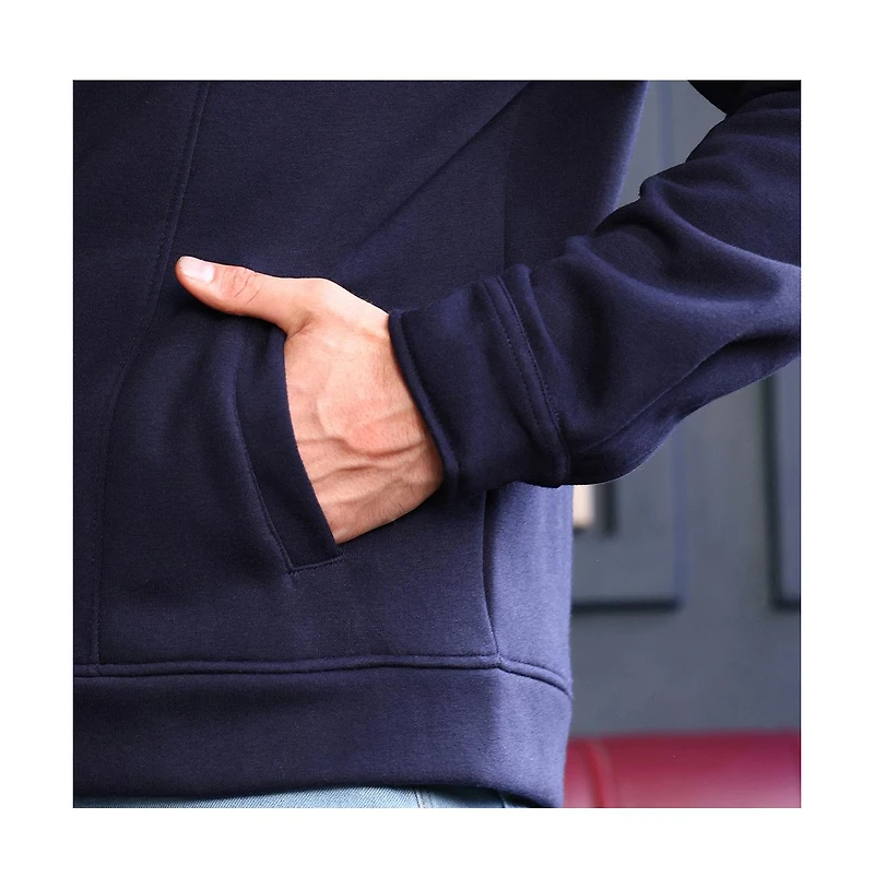 Campus Sutra Men's Panel-Stitch Knit Sweatshirt