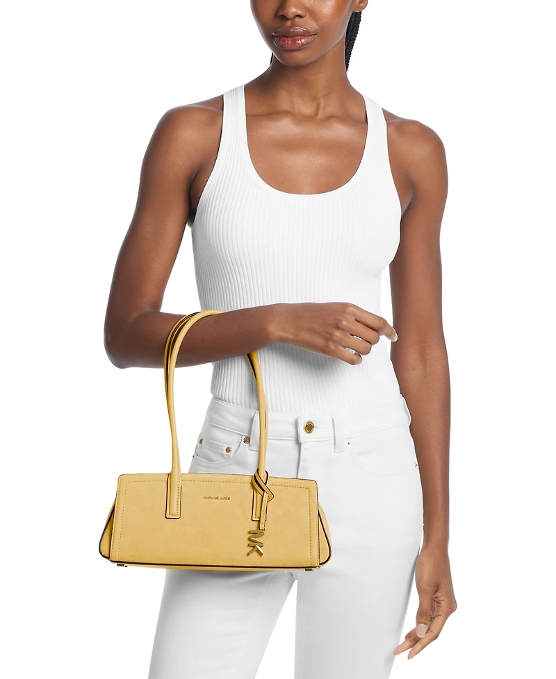 Michael Kors Leather Medium Shoulder Tote Handbag