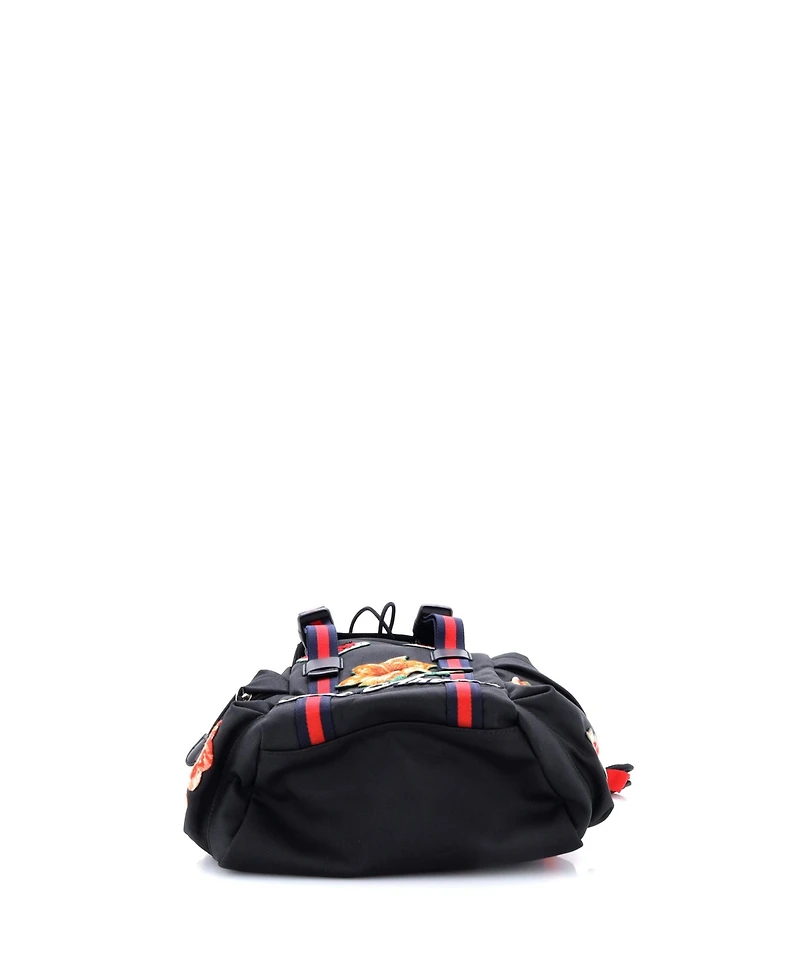 Pre-Owned Gucci Small Techpack Backpack Embroidered Techno Canvas