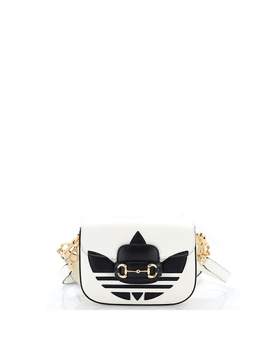Pre-Owned Gucci Mini x Adidas Horsebit 1955 Shoulder Bag Leather