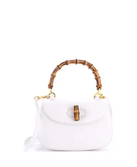 Pre-Owned Gucci Small Bamboo 1947 Top Handle Bag Leather