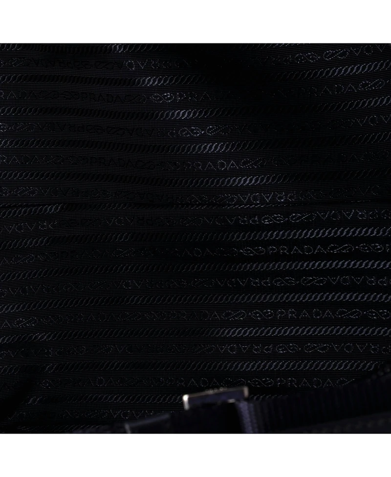 Pre-Owned Prada Medium Convertible Weekender Bag Tessuto with Saffiano Leather