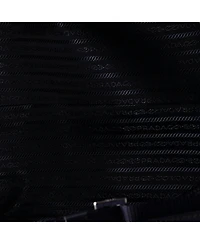 Pre-Owned Prada Medium Convertible Weekender Bag Tessuto with Saffiano Leather