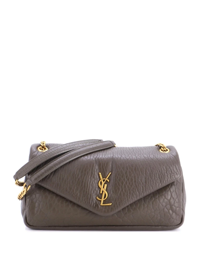 Pre-Owned Saint Laurent Medium Calypso Flap Bag Leather