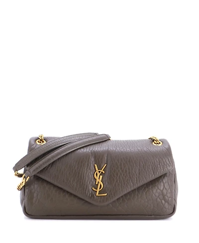 Pre-Owned Saint Laurent Medium Calypso Flap Bag Leather