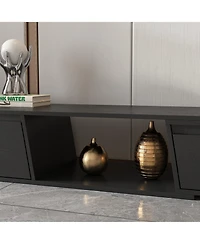 Homsee 4-Drawer Extendable Tv Stand - Modern Wooden Media Console | Living Room Entertainment Center