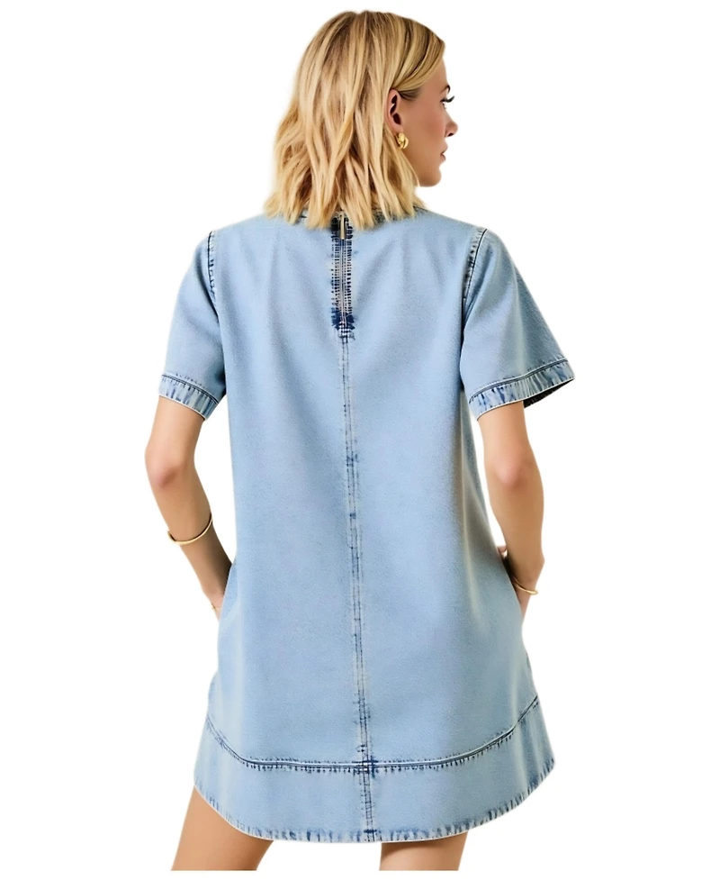 Modenaire Women's Denim Mini Dress