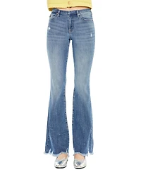KanCan Women's Jennie Mid Rise Wide-Leg Jeans