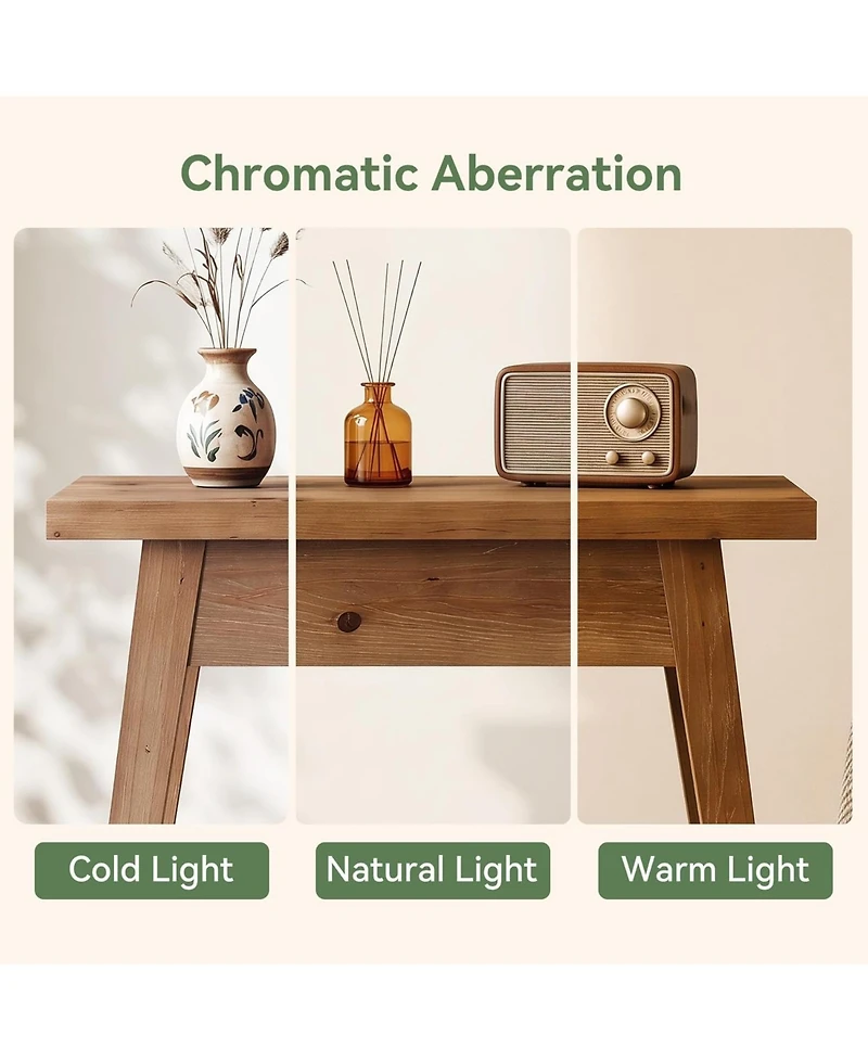 Tribesigns End Table for Living Room,2-Tier Solid Wood Side Table with Storage,Farmhouse Rectangle Nightstand for Bedroom,Small Spaces