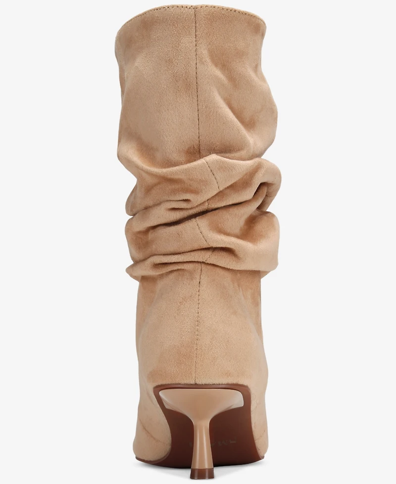 Smash Shoes Women's Nyla Slouch Heeled Dress Booties - Extended Sizes Available
