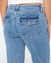 Celebrity Pink Juniors' Relaxed Low-Rise Bootcut Jeans
