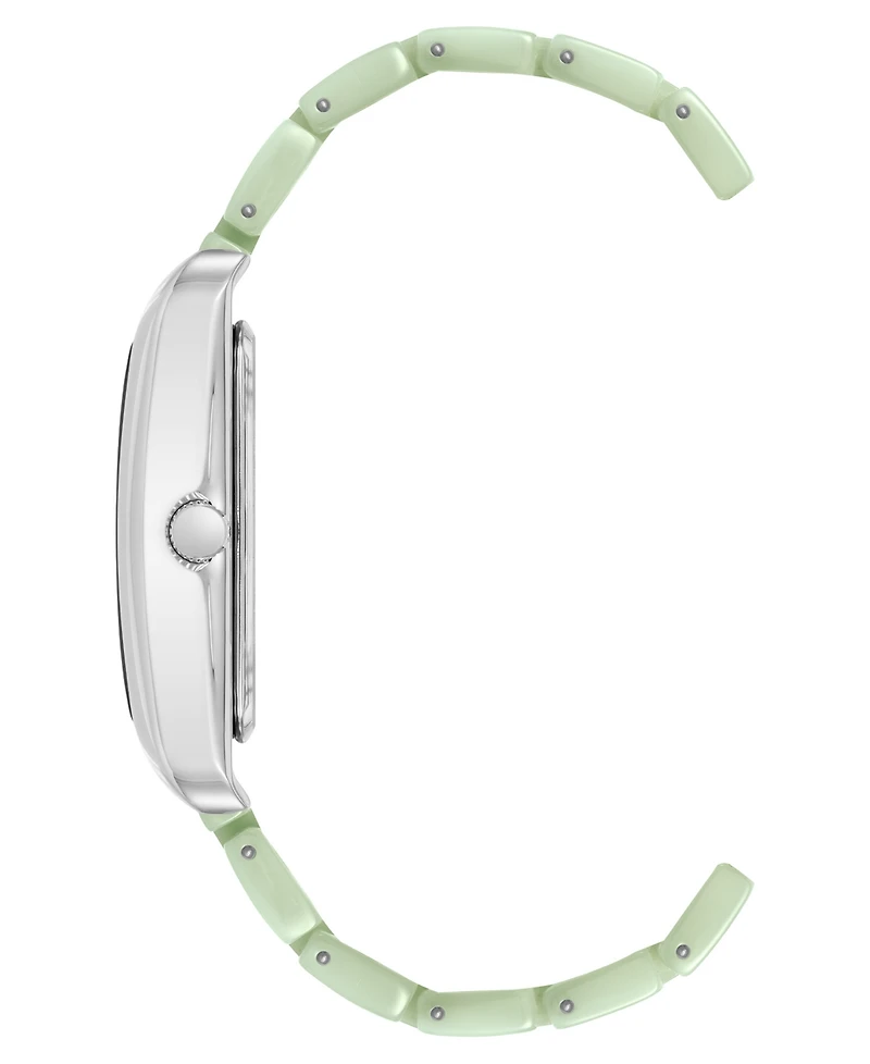 Anne Klein Women's Quartz Mint Green Plastic Dial Watch 26mm x 38mm