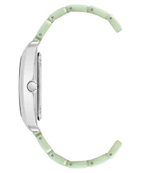 Anne Klein Women's Quartz Mint Green Plastic Dial Watch 26mm x 38mm