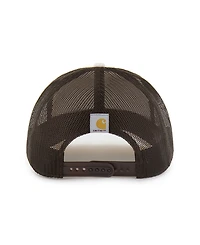 Carhartt x '47 Men's Natural/Brown Los Angeles Angels Undyed Trucker Adjustable Hat