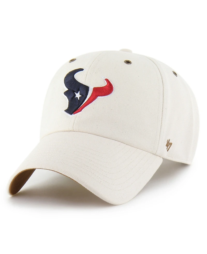 Carhartt x '47 Men's Natural Houston Texans Undyed Clean Up Adjustable Hat