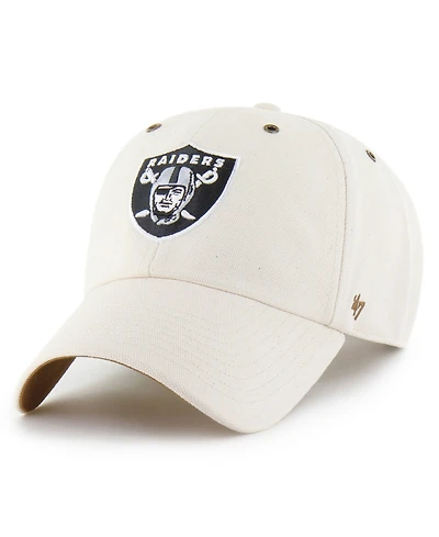 Carhartt x '47 Men's Natural Las Vegas Raiders Undyed Clean Up Adjustable Hat
