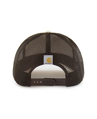 Carhartt x '47 Men's Natural/Brown North Carolina Tar Heels Undyed Trucker Adjustable Hat