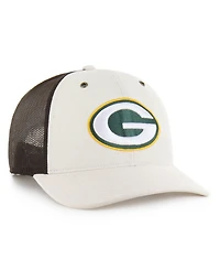 Carhartt x '47 Men's Natural/Brown Green Bay Packers Undyed Trucker Adjustable Hat