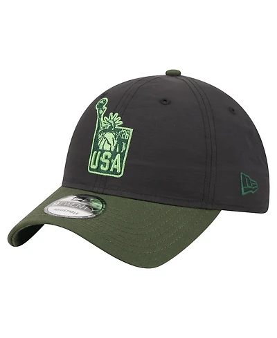 New Era Men's Black/Olive Usa Statue Of Liberty 9TWENTY Adjustable Dad Hat