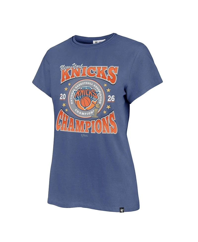 47 Brand Women's Blue New York Knicks 2026 Nba Finals Champions Frankie T-Shirt